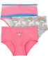 Фото #2 товара 3-Pack Rainbow Print Stretch Cotton Underwear 2-3