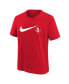 ფოტო #2 პროდუქტის Big Boys and Girls Red Houston Rockets Swoosh T-Shirt