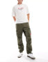 Фото #2 товара HUGO Red garlo cargo trousers in khaki green