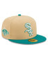 Фото #1 товара Men's Natural, Teal Chicago White Sox Mango Forest 59Fifty Fitted Hat