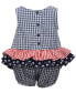 ფოტო #2 პროდუქტის Baby Girls Sleeveless Seersucker Bubble