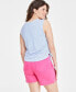 ფოტო #2 პროდუქტის Women's Side-Cinched Muscle Tank, Created for Macy's