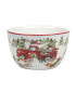 Red Truck Snowman 4 Piece Ice Cream Bowl Set