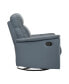 Фото #3 товара White Label Emillia 36" Leather Swivel Glider Reclining Chair