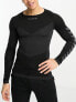 Фото #6 товара Hummel First seamless jersey long sleeve t-shirt in black