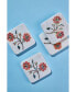 Oriental Bloom Marble Coasters, Set of 4