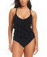 ფოტო #1 პროდუქტის Women's Tiered Ruffle One-Piece Swimsuit