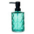 Фото #2 товара Дозатор мыла из стекла серии Бриллиант Зеленый пластик 410 ml (12 штук) Berilo