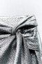 Фото #4 товара Юбка-шорты с узлом и ламинацией ZARA