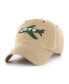 Men's Khaki New York Jets Overton Clean Up Adjustable Hat