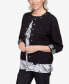 ფოტო #4 პროდუქტის Women's World Traveler Ponte Jacket with Animal Trim