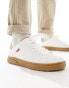 Фото #2 товара Levi's Piper trainer in white with logo and gumsole
