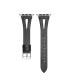 Фото #1 товара Sage Black Genuine Leather Band for Apple Watch, 42mm-44mm