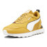 Фото #2 товара Puma Bmw Mms Rider Fv Lace Up Mens Yellow Sneakers Casual Shoes 30777902