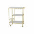 Serving trolley DKD Home Decor White Golden Metal MDF Wood 66,5 x 40 x 80 cm