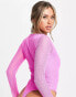 Фото #2 товара ASOS DESIGN cut out bodysuit in pink lace