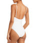 Фото #2 товара SIMKHAI Women's Noa Bustier One Piece Swimsuit White Size M