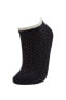 Kadın Desenli 3lü Kısa Çorap R8360azns
