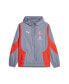 ფოტო #3 პროდუქტის Men's Gray AC Milan 2023/24 Pre-Match Anthem Full-Zip Hoodie Jacket