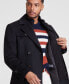 Men's Classic-Fit Wool Blend Solid Overcoat