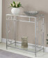 31.5" Omega Glass Hall Table with Shelf