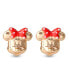 Фото #3 товара Children's Minnie Mouse Bow Stud Earrings in 14k Gold