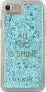 Guess Guess GUHCP7GLUQBL iPhone 6/7/8 niebieski/blue hard case Liquid Glitter Party