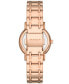 ფოტო #3 პროდუქტის Women's Signatur Lille Two Hand Rose Gold-Tone Stainless Steel Watch 30mm