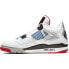 Фото #4 товара Jordan Air Jordan 4 retro se what the 4 防滑耐磨 中帮 复古篮球鞋 男款 红蓝鸳鸯 / Кроссовки Nike Air Jordan 4 Retro What The (Белый)