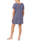 ფოტო #2 პროდუქტის Women's Short-Sleeve Floral Sleepshirt