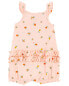 Baby Peach Snap-Up Cotton Romper 12M