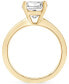 ფოტო #3 პროდუქტის Certified Lab Grown Diamond Princess-Cut Solitaire Engagement Ring (4 ct. t.w.) in 14k Gold