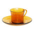 Фото #2 товара Чашка с тарелкой Duralex 9006DS12A0111 Янтарь 180 мл (6 штук) (6 Предметы)