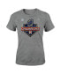 ფოტო #3 პროდუქტის Big Girls Heather Charcoal Houston Astros 2022 World Series Champions Locker Room T-shirt