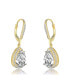 Sterling Silver Cubic Zirconia Pear Drop Earrings