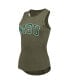 Фото #3 товара Women's Olive Michigan State Spartans Adrienne Tank Top