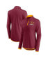 ფოტო #1 პროდუქტის Women's Burgundy Washington Commanders Worth the Drive Quarter-Zip Top