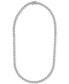 ფოტო #3 პროდუქტის Diamond 17" Collar Necklace (2 ct. t.w.) in Sterling Silver, Created for Macy's