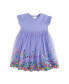 ფოტო #1 პროდუქტის Toddler Girls Lavender Confetti Short Sleeve Tutu Dress