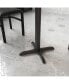 Фото #10 товара Стул кухонный EMMA + OLIVER 22'' X 22'' с X-опорой стола и колонной высотой 3''