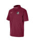 ფოტო #2 პროდუქტის Men's Garnet Florida State Seminoles Coaches Half-Zip Short Sleeve Jacket