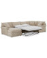 Фото #1 товара Wrenley 138" 4-Pc. Fabric Modular Chaise Sleeper Sectional Sofa, Created for Macy's
