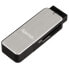 Фото #1 товара Hama 123900 - MicroSD (TransFlash) - MicroSDHC - MicroSDXC - MMC - SD - SDHC - SDXC - Black - Silver - USB 3.2 Gen 1 (3.1 Gen 1) - 68.1 mm - 22.7 mm - 12 mm