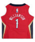 ფოტო #2 პროდუქტის Infant Zion Williamson Red New Orleans Pelicans 2020/21 Jersey - Statement Edition