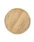 Фото #6 товара Golden Brown Mango Wood Round Coffee Table With Lipped Edge