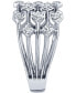 Фото #3 товара Кольцо Macy's Openwork Diamond Multirow R2024WGD.