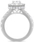 ფოტო #6 პროდუქტის Diamond Oval Halo Bridal Set (4 ct. t.w.) in 14k White Gold