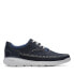 Фото #1 товара Clarks Gaskill Lace 26164647 Mens Blue Nubuck Lifestyle Sneakers Shoes