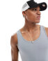 ASOS DESIGN muscle fit vest in grey