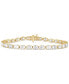 ფოტო #1 პროდუქტის Lab Grown Diamond Oval-Cut Tennis Bracelet (9 ct. t.w.) in 14k White, Yellow or Rose Gold